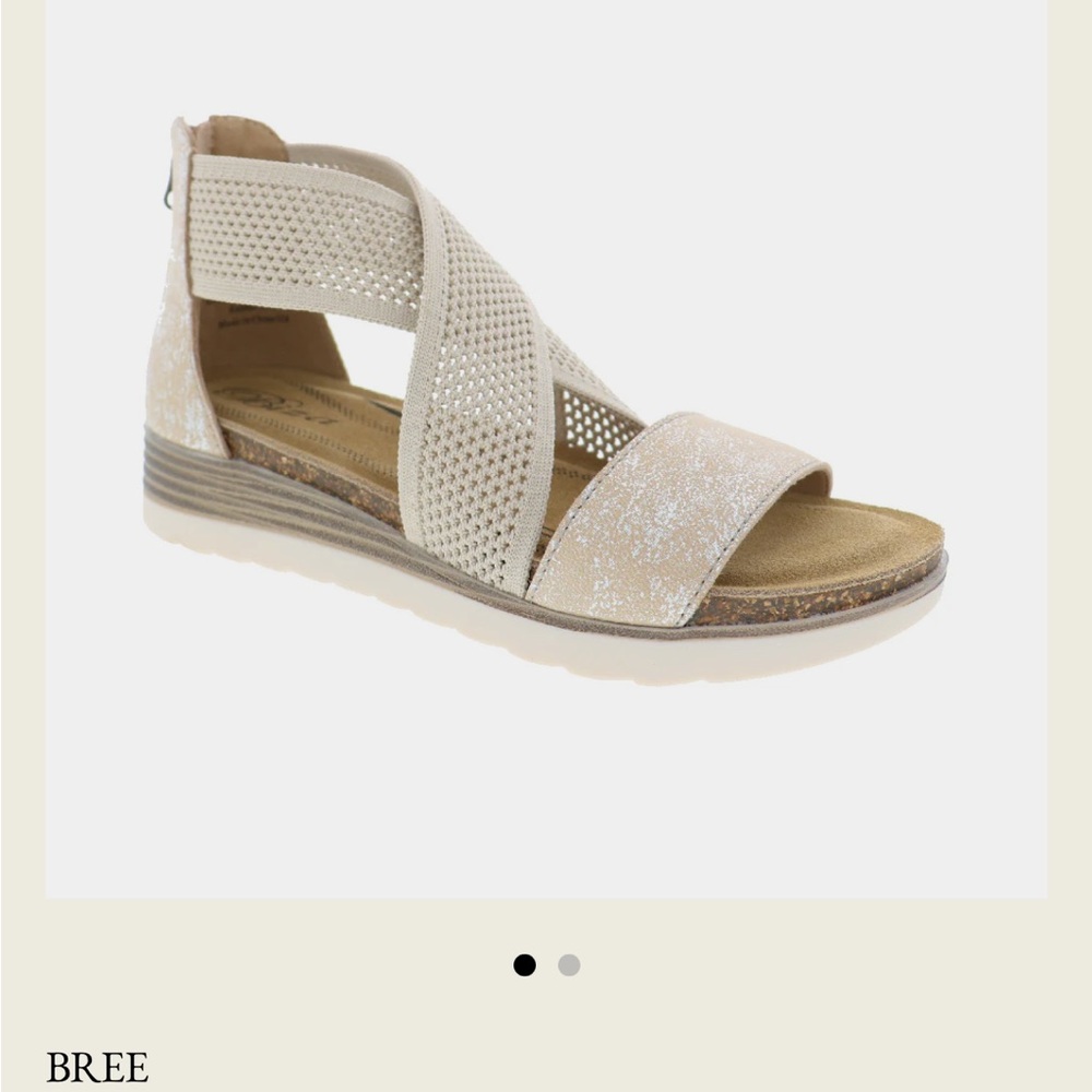 Biza Bree Sand Metallic Women's Shoes Size 38/US 7-7.5